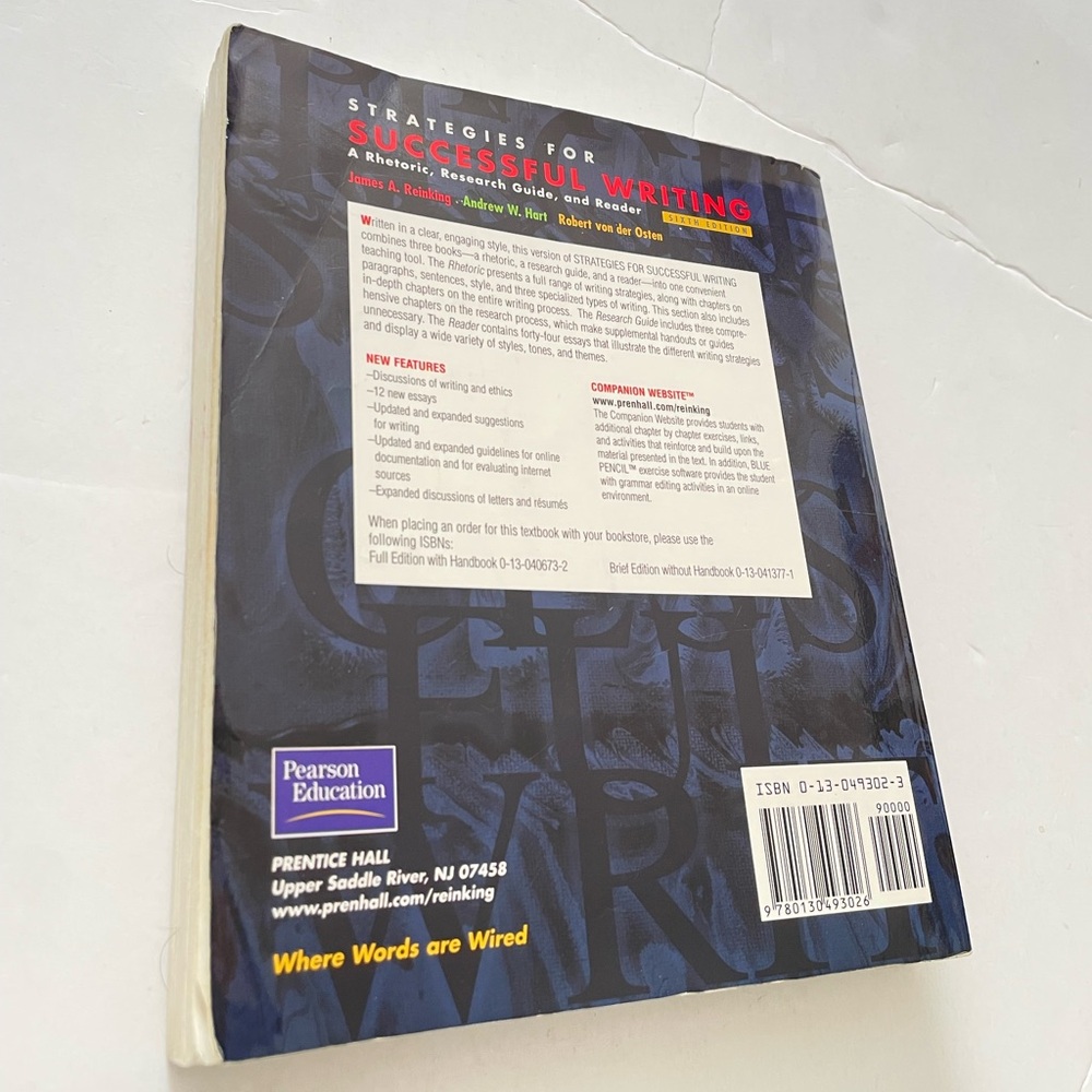 sixth edition of the textbook Strategies for Successful Writing: A Rhetoric. - Picture 2 of 7
